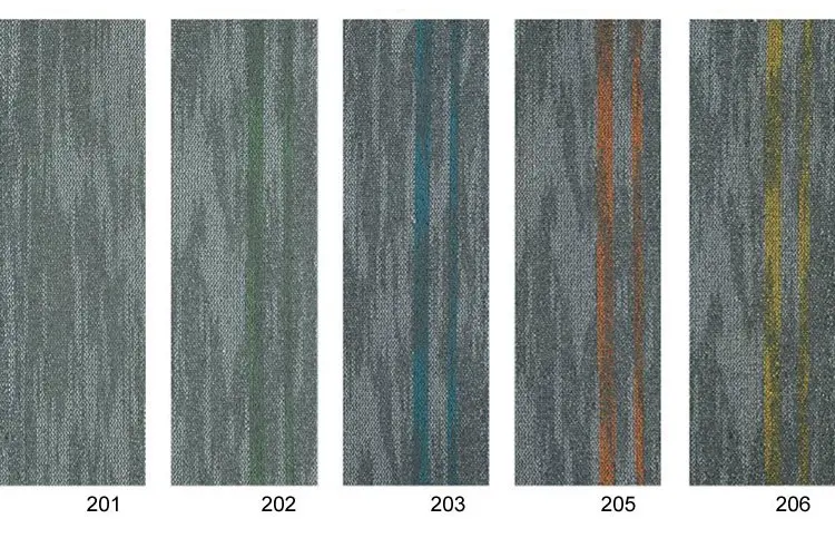 Nylon Stripe Pattern Office Carpet Tiles