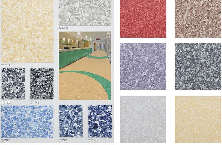 Waterproof Quartz Sand PVC Vinyl Flooring
