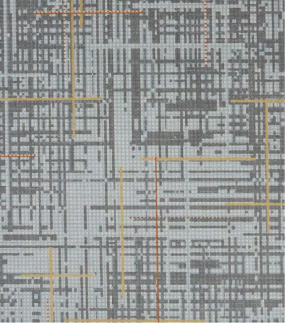 Wool blended cut loop printed carpet