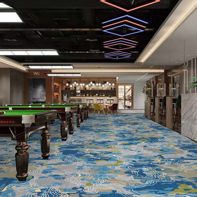 Billiard Hall Carpet Laying (2)