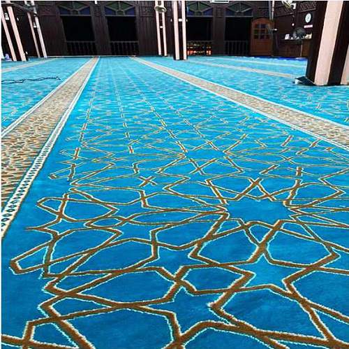 100% PP Muslim Wilton Prayer Carpet for Mosque (1)