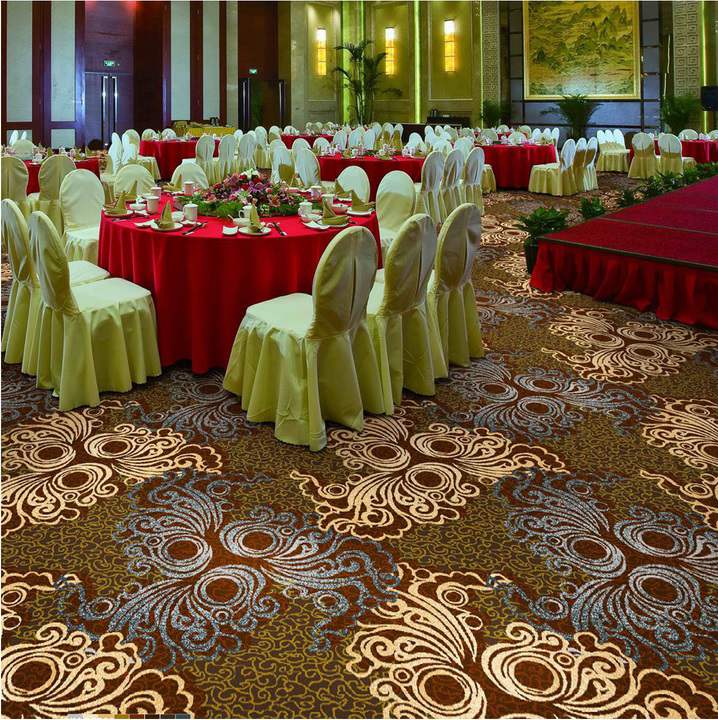 Natural Flame Retardant Wool Fiber Hotel Axminster Carpet (3)