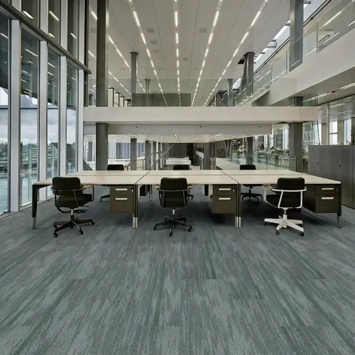 Nylon Stripe Pattern Office Carpet Tiles