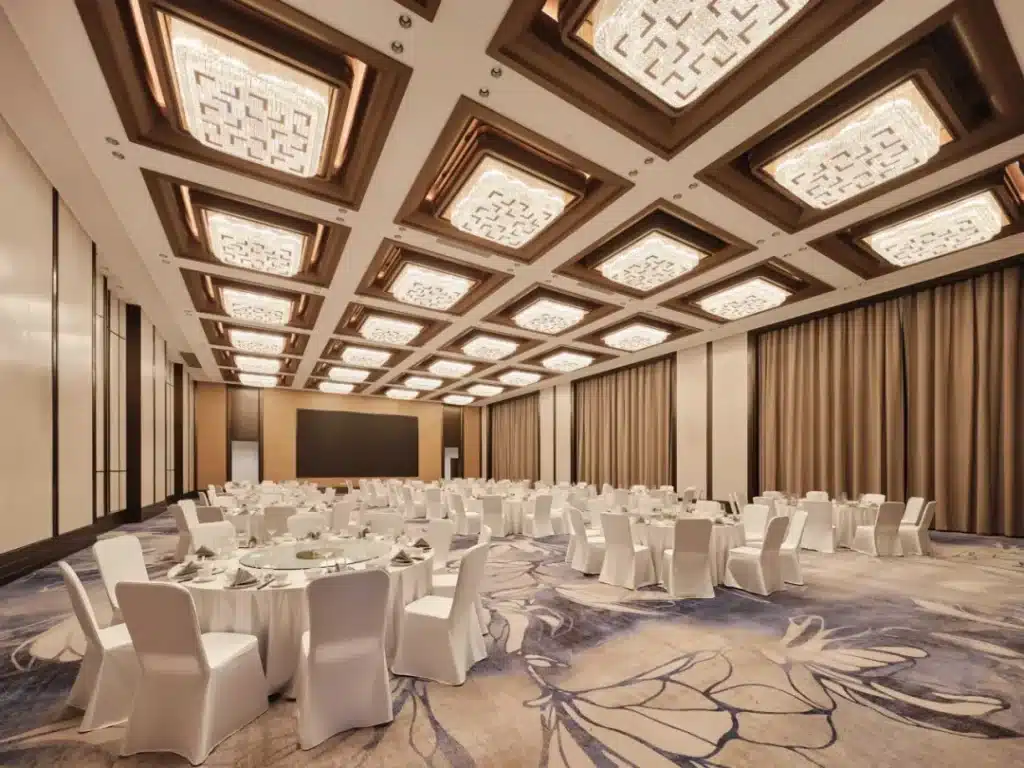 Anti-Fray Axminster Hotel Carpet for Banquet Halls and Reception Areas