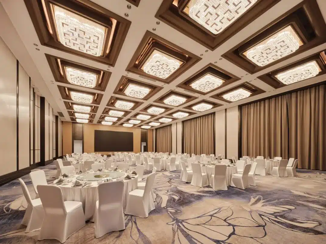 Anti-Fray Axminster Hotel Carpet for Banquet Halls and Reception Areas