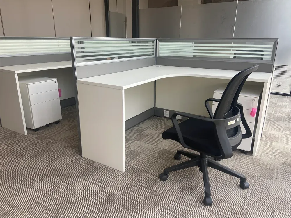 Installation of high-performance carpet tiles in a corporate headquarters by QianQiao manufacturer.