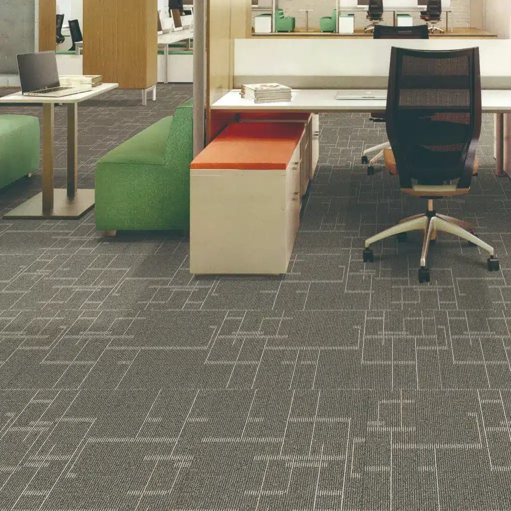 Premium Textured Carpet Tiles High-Density Sound-Dampening Luxury Flooring