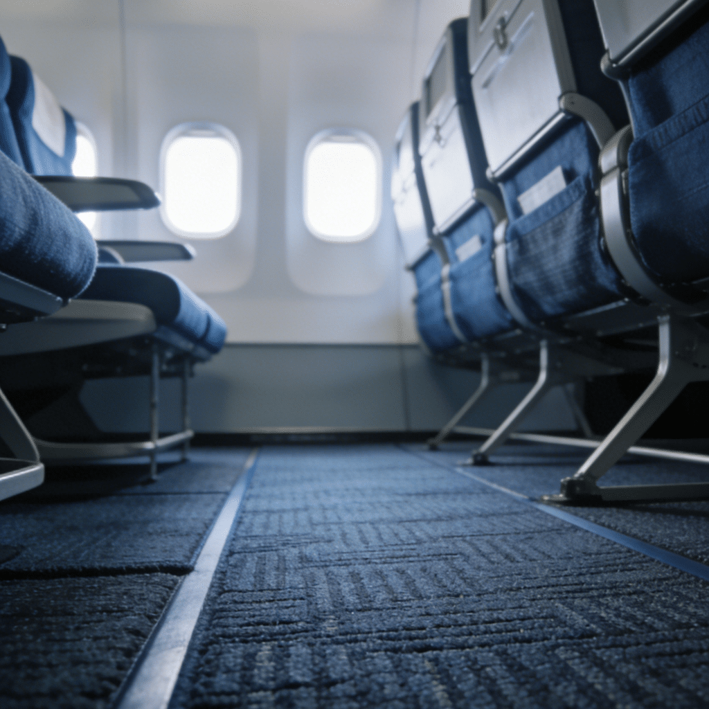Custom fire resistant aircraft carpet for airline cabin Qianqiao