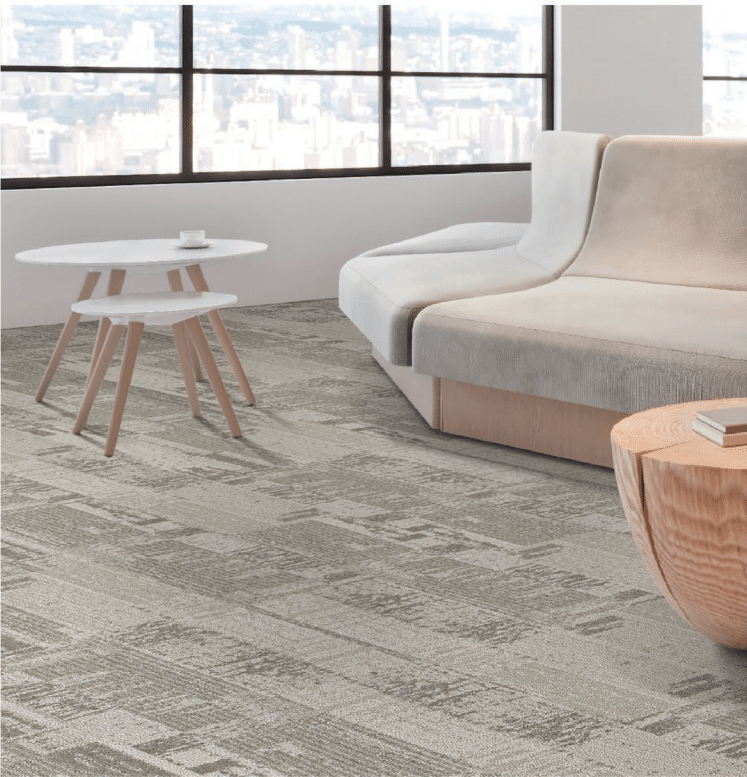 Resilient Solution Dyed Nylon (SDN) carpet tiles with stain-resistant finish