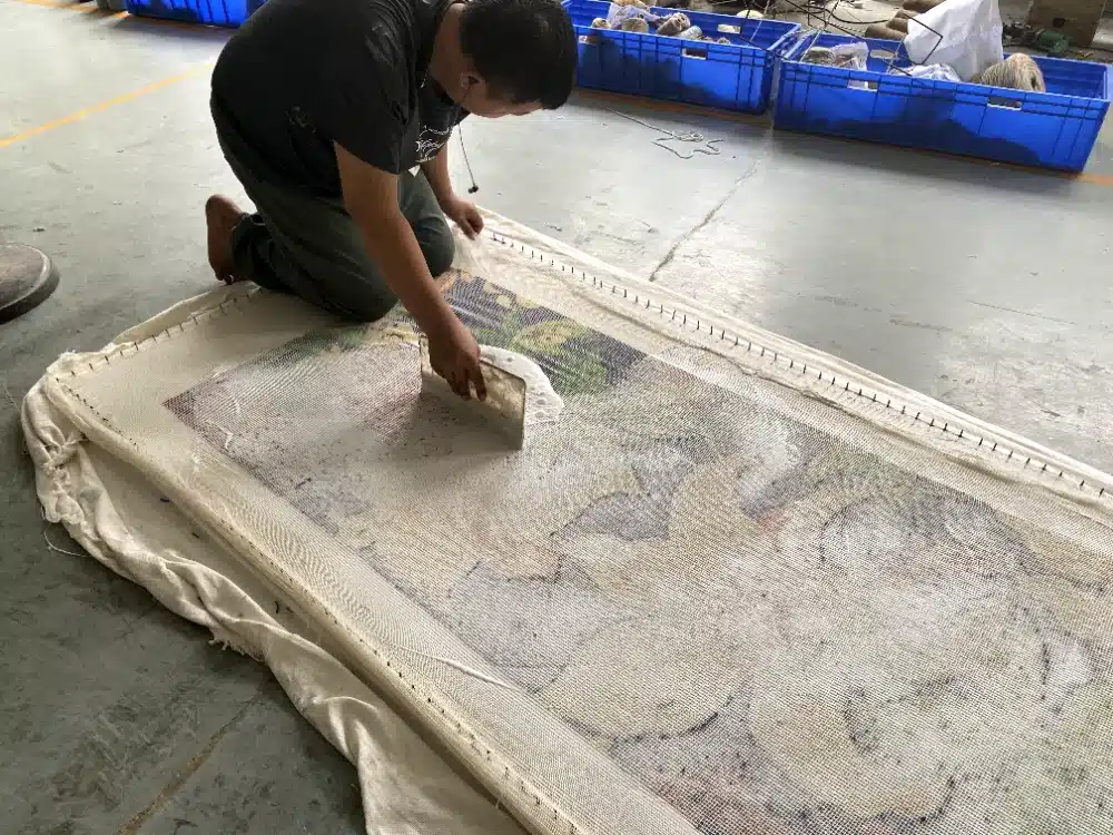 High-End Hand Tufted Rugs for a Luxury Hotel Lobby