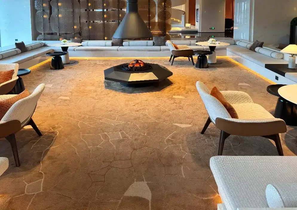 QIANQIAO custom handmade wool carpet for five-star hotel lobby