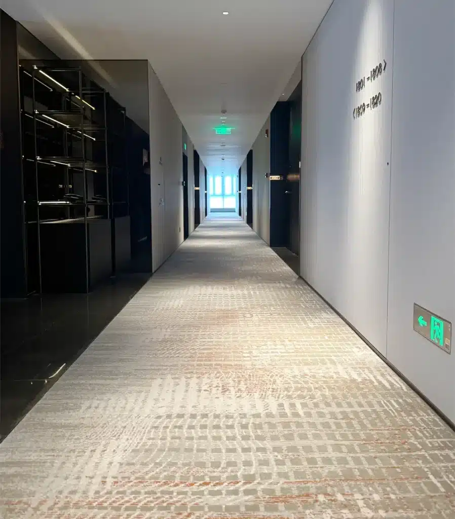 Luxury Axminster carpet installed in Changsha Tianxin DoubleTree by Hilton Hotel (2)