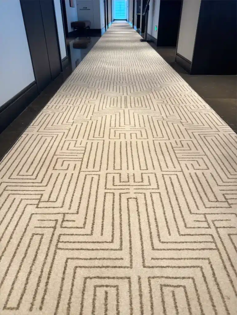 Hotel corridor carpet project supplied by QIANQIAO Carpet manufacturer