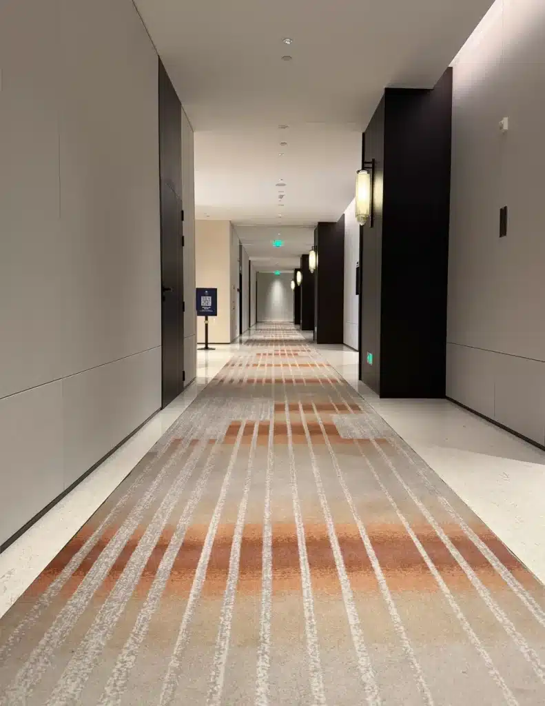 Luxury Axminster carpet installed in Changsha Tianxin DoubleTree by Hilton Hotel (8)