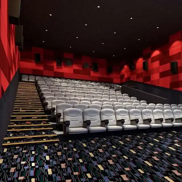 Custom Cinema Carpet Manufacturer | Nylon & Axminster Carpet for Movie Theaters