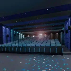 Fire Resistant Cinema Carpet / Flame Retardant Theater Broadloom Carpet