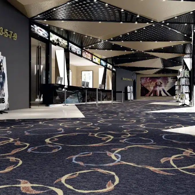 Hand Tufted Cinema Carpet Manufacturer | Premium Acoustic Carpet for Movie Theaters