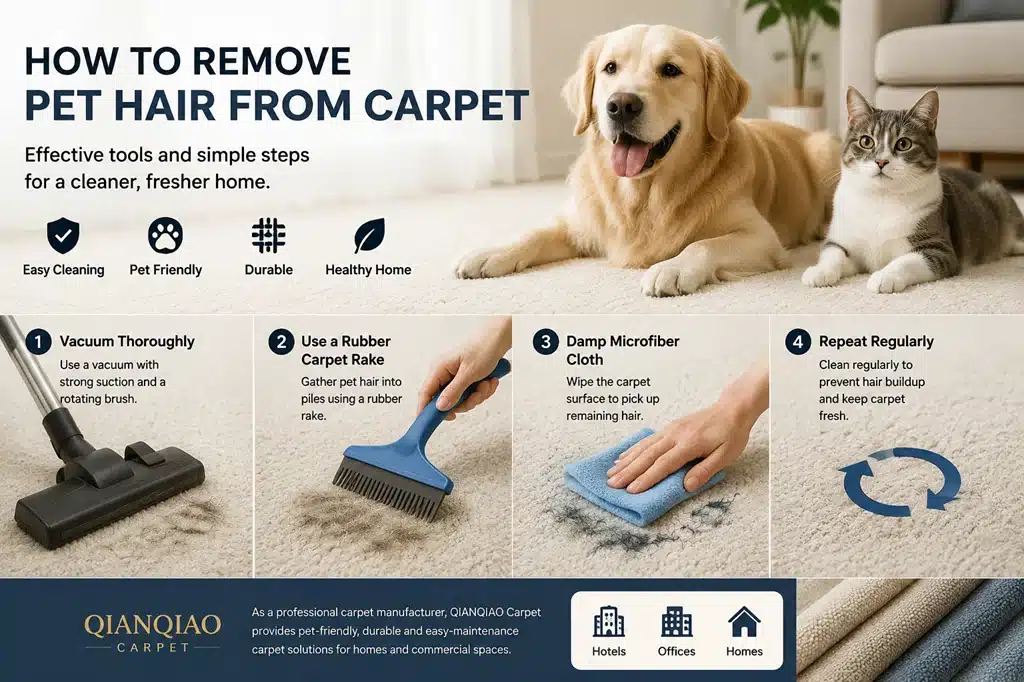 how to remove pet hair from carpet with vacuum cleaner