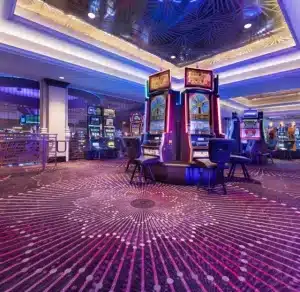 Custom Printed Nylon Casino Carpet | Heavy-Duty & Bespoke Gaming Flooring